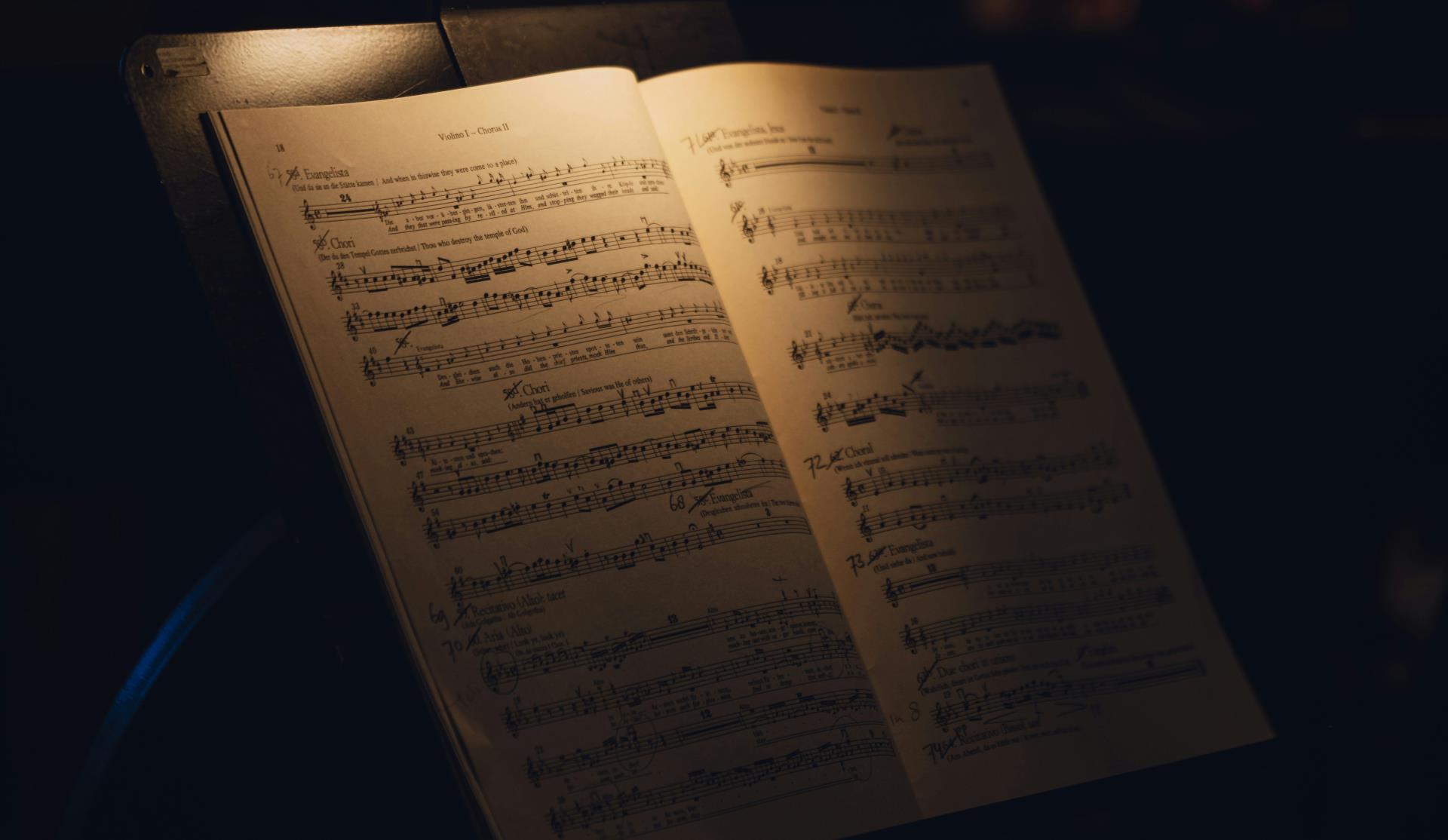 Exhibición de servicio de distribución musical global